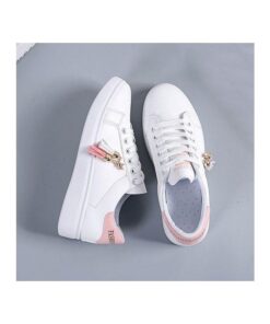 Ladies' Sneaker Shoes Causal Shoes Buy A Size Larger Than Usual - White