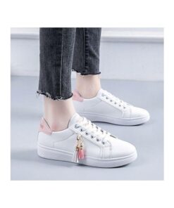 Ladies' Sneaker Shoes Causal Shoes Buy A Size Larger Than Usual - White