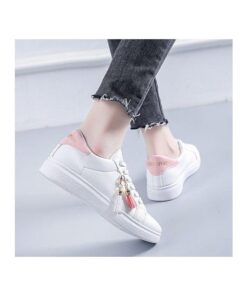 Ladies' Sneaker Shoes Causal Shoes Buy A Size Larger Than Usual - White